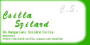 csilla szilard business card